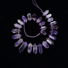 Load image into Gallery viewer, 6-12 X 20-45mm Natural Rock Crystal Unique Quartz Beads Strand Rough Pointed Pendant Beads for Necklace Earrings Spinel Stone