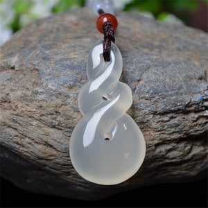 Natural Agate chalcedony Reverses the Heaven and Earth Pendant Jewelry Fine Jewelry Agate Transit Necklace Lady Pendant