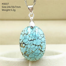 Load image into Gallery viewer, Newly Natural Turquoise Blue Pendant Oval Water Drop Women 24x18x7mm Turquoise Necklace Pendant Jewelry AAAAA