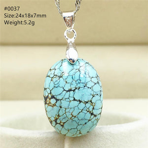 Newly Natural Turquoise Blue Pendant Oval Water Drop Women 24x18x7mm Turquoise Necklace Pendant Jewelry AAAAA