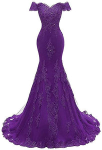 Ladies lace evening dress, mermaid style, beaded sequined prom costume, bridal wedding dress, plus size, tailored to size US2-28