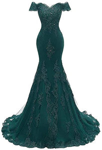 Ladies lace evening dress, mermaid style, beaded sequined prom costume, bridal wedding dress, plus size, tailored to size US2-28