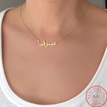 Load image into Gallery viewer, Customized Arabic Name Necklace 925 Sterling Silver Name Arabic Necklaces For Women Jewelry Christmas Personalized Gifts قلادة