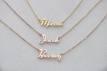 Load image into Gallery viewer, Custom Name Necklace for Women Personalized Nameplate Jewelry 18k Gold Plated Stainless Steel &amp; 925 Sterling Silver Mom Gift