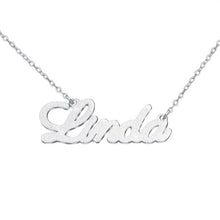 Load image into Gallery viewer, Customized Name Necklace DIY Personalized Stainless Steel Custom Letter Diamond Necklaces Zircon Matte Name Chain Birthday Gifts