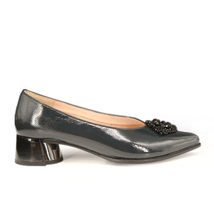 MISS VIRA Pumps Women Genuine Leather Pointed Office Ladies Work Shoes Spring Autumn Mid Heels Shoes