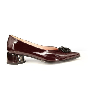 MISS VIRA Pumps Women Genuine Leather Pointed Office Ladies Work Shoes Spring Autumn Mid Heels Shoes