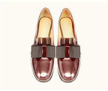 Load image into Gallery viewer, MISS VIRA Pumps Women Loafers Mid Heels Genuine Leather Square Toe Loafers Party Shoes For Women Office Shoes