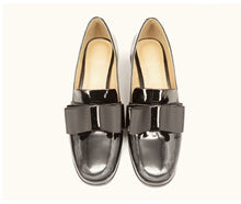 Load image into Gallery viewer, MISS VIRA Pumps Women Loafers Mid Heels Genuine Leather Square Toe Loafers Party Shoes For Women Office Shoes