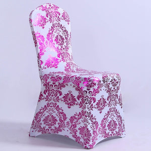 Colour Print Chair Cover Spandex Wedding Lycra Chair Cover For Birthday Party Decoration Hotel Banquet Wholesale Fit All Chairs