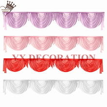 Load image into Gallery viewer, New Design Ice Silk Swag Drapery For Backdrop Curtain Table Skirt Wedding Event Decoration