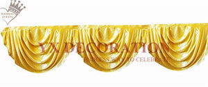 New Design Ice Silk Swag Drapery For Backdrop Curtain Table Skirt Wedding Event Decoration