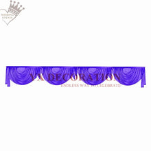 Load image into Gallery viewer, New Design Ice Silk Swag Drapery For Backdrop Curtain Table Skirt Wedding Event Decoration