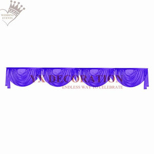 New Design Ice Silk Swag Drapery For Backdrop Curtain Table Skirt Wedding Event Decoration