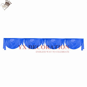 New Design Ice Silk Swag Drapery For Backdrop Curtain Table Skirt Wedding Event Decoration