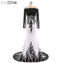 Load image into Gallery viewer, Plus Size Mother Of The Bride Dress Floor Length Black Lace Mermaid Mother Dress Custom Made