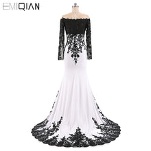 Load image into Gallery viewer, Plus Size Mother Of The Bride Dress Floor Length Black Lace Mermaid Mother Dress Custom Made