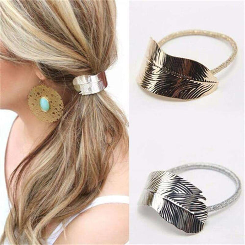 Leaf Elastic Ponytail Holder