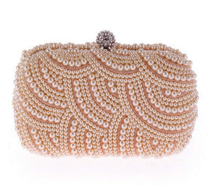 100% Hand made Luxury Pearl Clutch bag