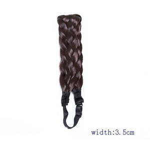 2.5cm wide New Arrival freeshipping fashion bohemian wigs braid thick wide headband popular fashion hair accessories