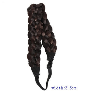 2.5cm wide New Arrival freeshipping fashion bohemian wigs braid thick wide headband popular fashion hair accessories