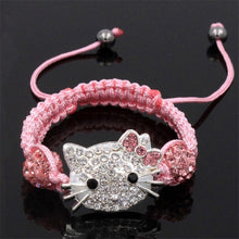 Load image into Gallery viewer, 1pcs Shambhala child cat head bracelet