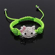 Load image into Gallery viewer, 1pcs Shambhala child cat head bracelet