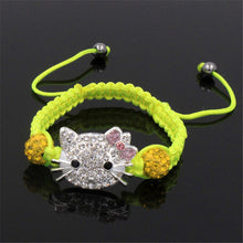 Load image into Gallery viewer, 1pcs Shambhala child cat head bracelet