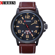 Load image into Gallery viewer, Luxury Brand Men Sport Quartz Watch Men Military Army Leather Casual Business Quartz-watch Wristwatch men Sports