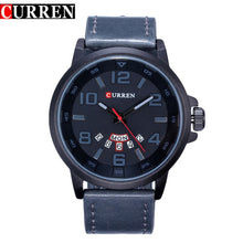 Load image into Gallery viewer, Luxury Brand Men Sport Quartz Watch Men Military Army Leather Casual Business Quartz-watch Wristwatch men Sports