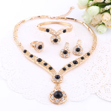 Load image into Gallery viewer, African Beads Gold Color Nigerian Wedding  Jewelry Sets.