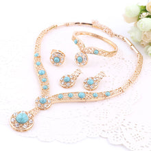 Load image into Gallery viewer, African Beads Gold Color Nigerian Wedding  Jewelry Sets.