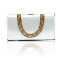 Load image into Gallery viewer, Burgundy Banquet Evening Bag Women Zircon Handbag Clutch