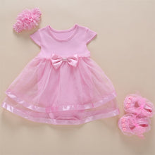 Load image into Gallery viewer, Girls Infant Dress&amp;clothes Summer Kids Party Birthday Outfits 1-2years Shoes Set