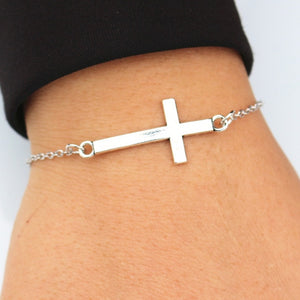 Charm Bracelets For Men Women Bangle Cross Heart Handcuff