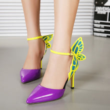 Load image into Gallery viewer, Dream Butterfly buckle women pumps sexy pointed toe high heels