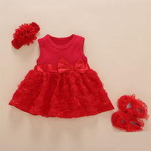 Load image into Gallery viewer, Girls Infant Dress&amp;clothes Summer Kids Party Birthday Outfits 1-2years Shoes Set