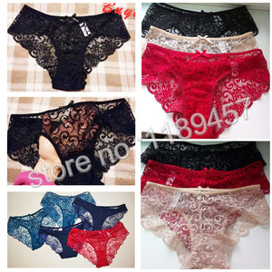 Fashion Sexy Panties Comfortable Briefs Exquisite Crotchless Shorts Solid Lingerie Sexy Hollow Out Underwear Women Dropshipping