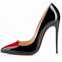 Load image into Gallery viewer, Loslandifen brand ladies women pumps high heels shoes woman party wedding dress OL pointed toe stiletto shoe Heart-shaped