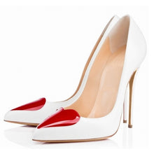 Load image into Gallery viewer, Loslandifen brand ladies women pumps high heels shoes woman party wedding dress OL pointed toe stiletto shoe Heart-shaped