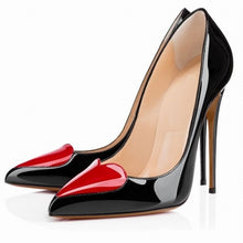 Load image into Gallery viewer, Loslandifen brand ladies women pumps high heels shoes woman party wedding dress OL pointed toe stiletto shoe Heart-shaped