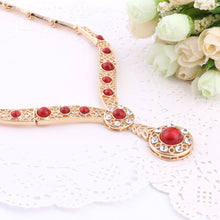 Load image into Gallery viewer, African Beads Gold Color Nigerian Wedding  Jewelry Sets.