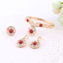 Load image into Gallery viewer, African Beads Gold Color Nigerian Wedding  Jewelry Sets.