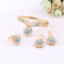 Load image into Gallery viewer, African Beads Gold Color Nigerian Wedding  Jewelry Sets.