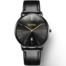 Load image into Gallery viewer, OLEVS Mens Leather strap Watches Top Brand Luxury Military Sport  Wrist watch Men  Smart Calendar Automatic Watches Male Clock