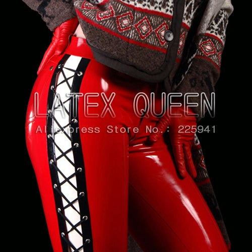 rubber latex long pants