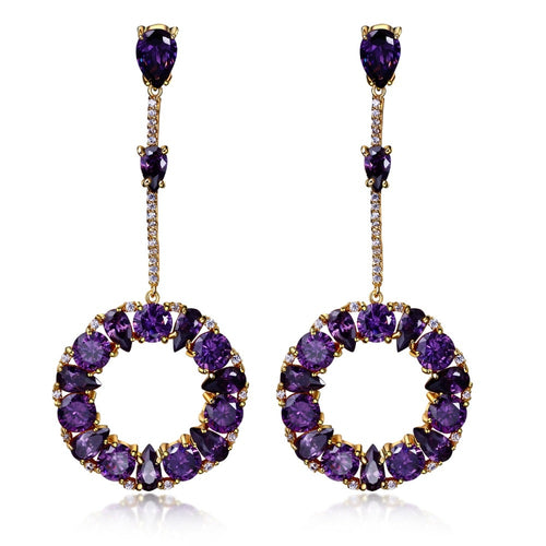 Drop Earrings CZ stone Classic style earrings fashion