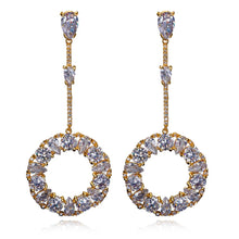 Load image into Gallery viewer, Drop Earrings CZ stone Classic style earrings fashion