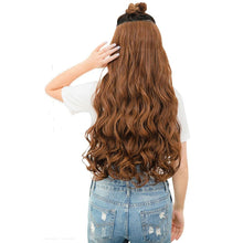 Load image into Gallery viewer, S-noilite 28&quot; One Piece Long Clip in Hair Extension half full head real natural remy Human  hair Wigs Extentions Curly Synthetic Hairpiece