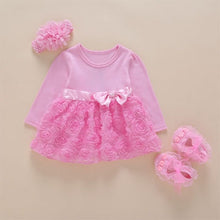 Load image into Gallery viewer, Girls Infant Dress&amp;clothes Summer Kids Party Birthday Outfits 1-2years Shoes Set